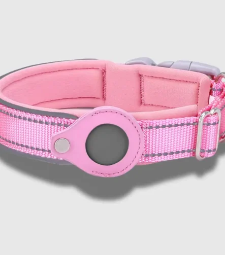 Pink Tag dog collar