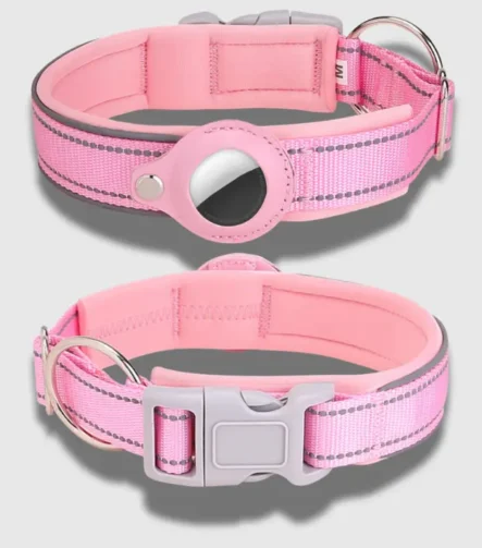 Pink Tag dog collar