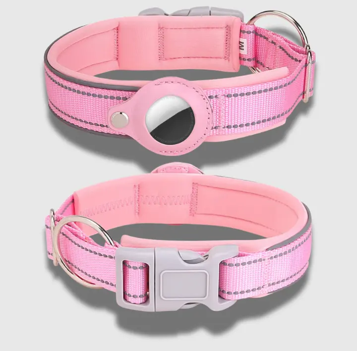 Pink Tag dog collar
