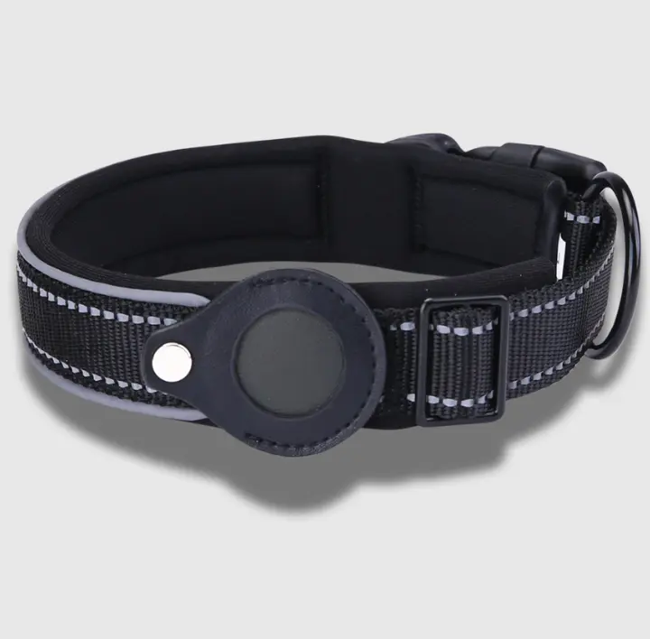 black Tag dog collar