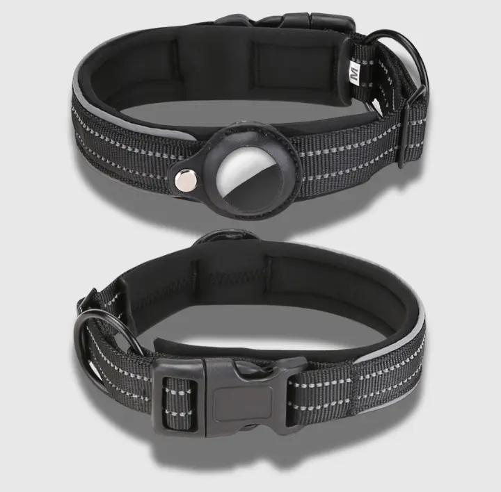 black Tag dog collar