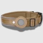 Desert Brown Tag dog collar