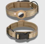 Desert Brown Tag dog collar