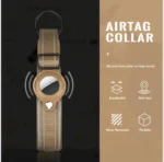 Desert Brown Tag dog collar