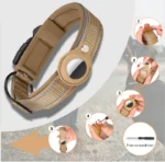 Desert Brown Tag dog collar