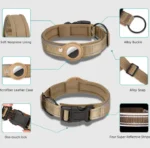 Desert Brown Tag dog collar