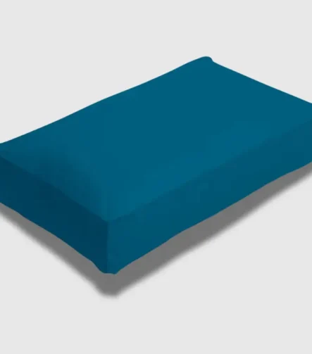 Teal box pillow case