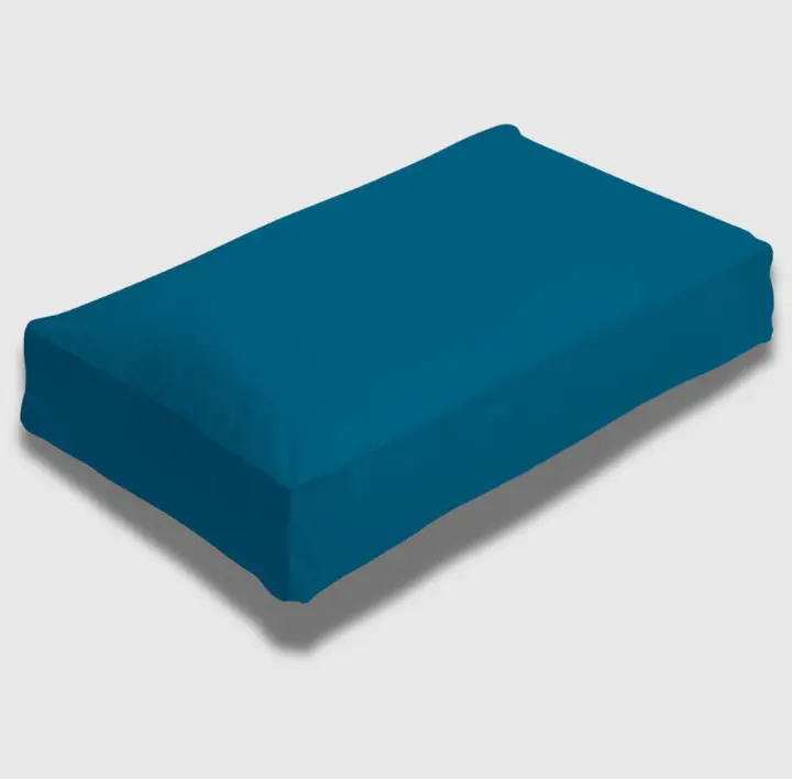Teal box pillow case