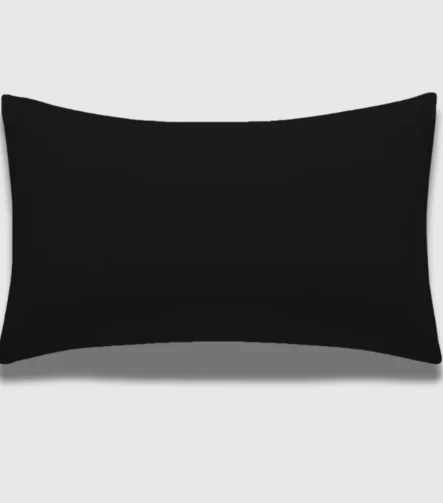 Black Curved Rectangle PillowCase