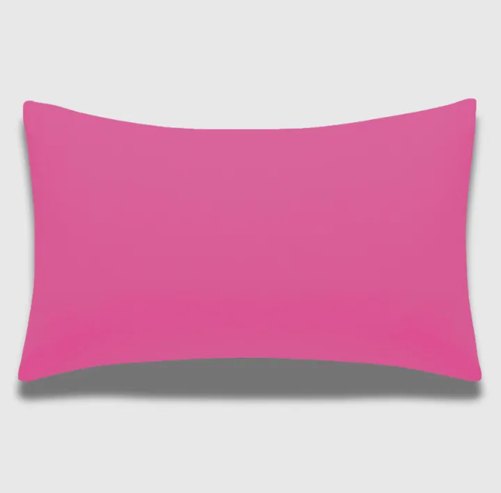Dark Pink Curved Rectangle PillowCase