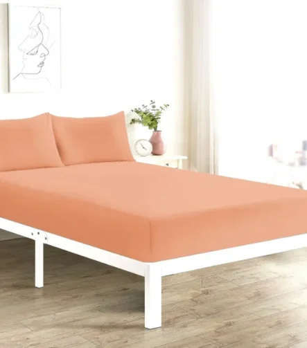 Peach Fitted Sheet