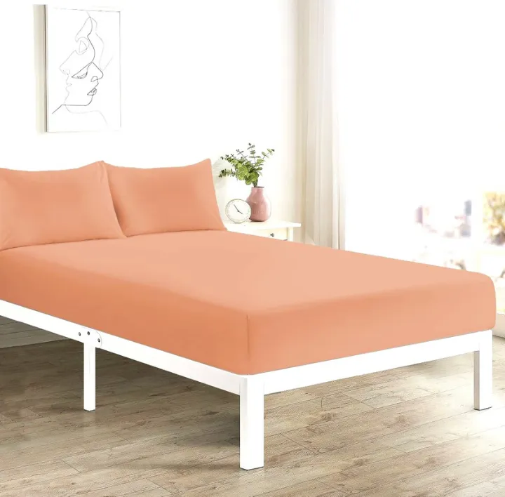 Peach Fitted Sheet