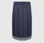 Navy Blue Girl Box Pleated