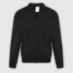 Black Sweat Shirt Cardigan