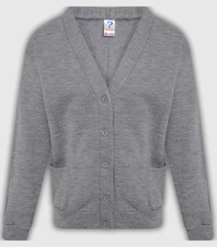 Gray Sweat Shirt Cardigan
