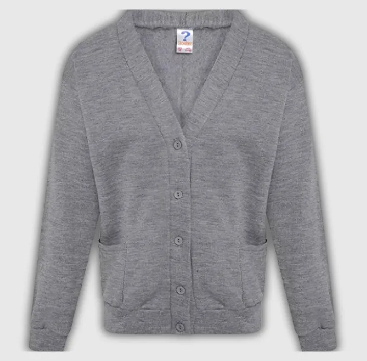 Gray Sweat Shirt Cardigan
