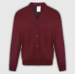 Maroon Sweat Shirt Cardigan