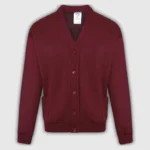 Maroon Sweat Shirt Cardigan