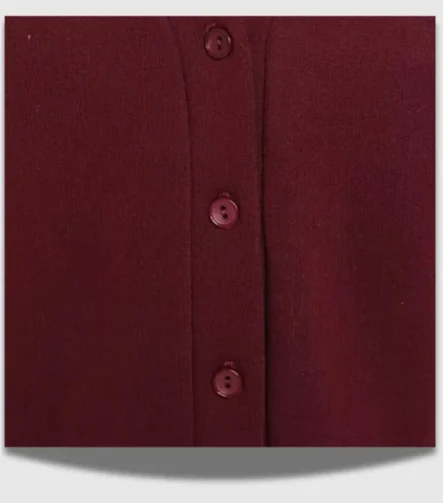 Maroon Sweat Shirt Cardigan