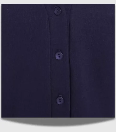 Navy Sweat Shirt Cardigan