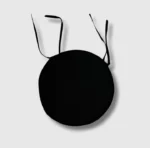 Black round seat pad kitchen stool