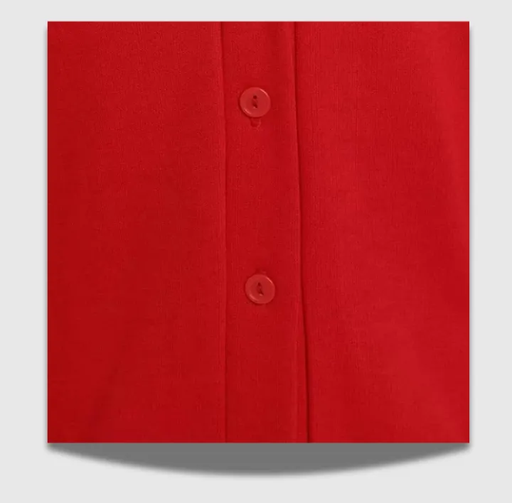 Red Sweat Shirt Cardigan