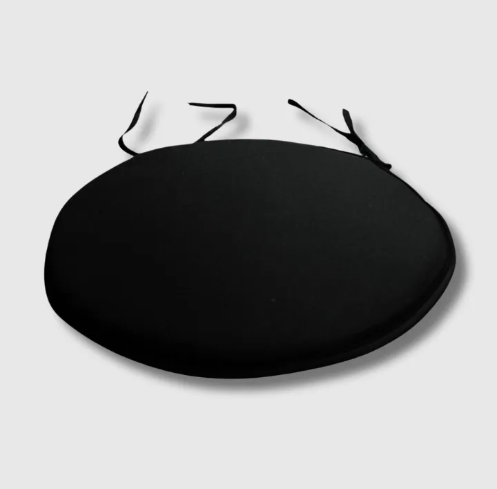 Black round seat pad kitchen stool