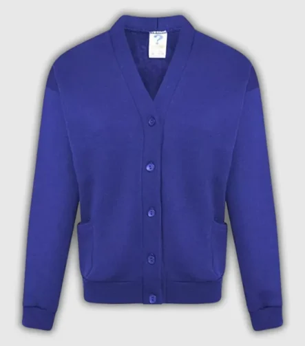 Royal Blue Sweat Shirt Cardigan