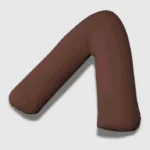 Brown V Shape Bolster Case