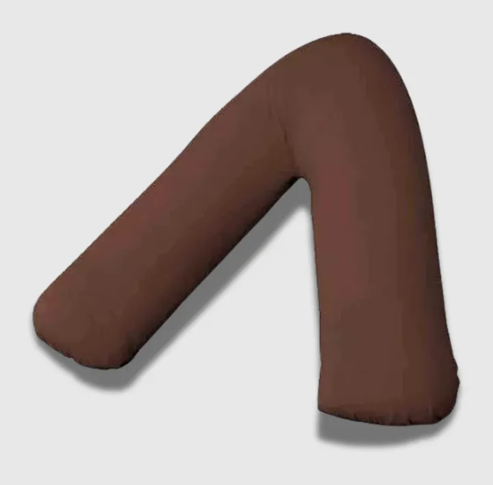 Brown V Shape Bolster Case