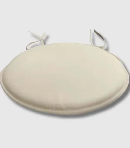 Beige round seat pad kitchen stool