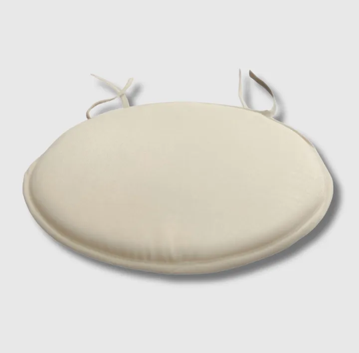 Beige round seat pad kitchen stool