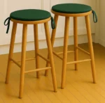 Green round seat pad kitchen stool