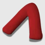 Red V Shaoe Bolster Case