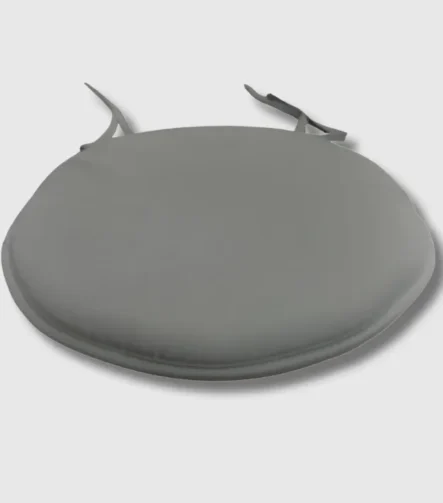 Silver round seat pad kitchen stool