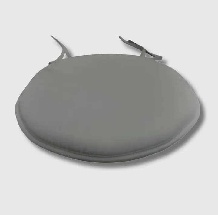 Silver round seat pad kitchen stool