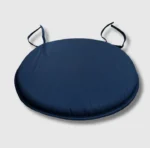 Navy round seat pad kitchen stool