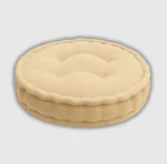Beige booster pad round fleece