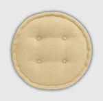 Beige booster pad round fleece