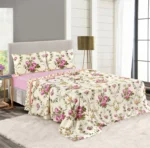 Olivia Pink Printed Sheet Set