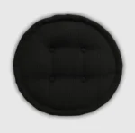 Black booster pad round fleece