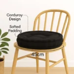 Black booster pad round fleece