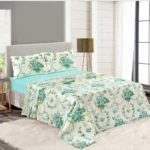 Olivia Teal Printed Sheet Set