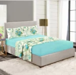 Olivia Teal Printed Sheet Set