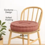 Blush booster pad round fleece