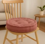 Blush booster pad round fleece
