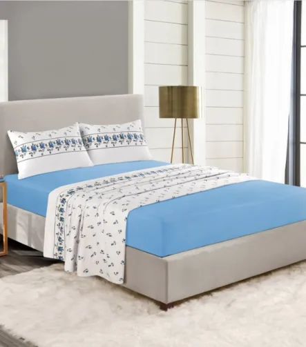 Rosebud Blue Sheet Set