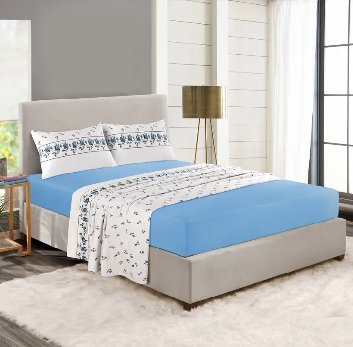 Rosebud Blue Sheet Set