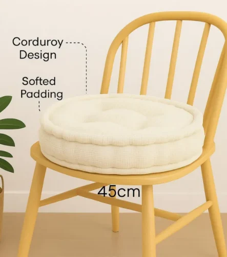 Cream booster pad round fleece