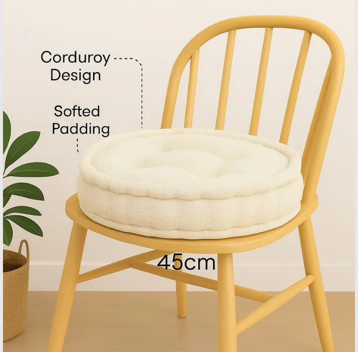 Cream booster pad round fleece